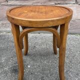 Baumann curved wood stool 60s