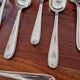 Christofle - Set of 11 Marot pattern silver-plated table spoons