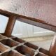 Authentic vintage 1970s wooden bottle holder crate