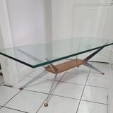 Coffee table with compass legs from the 60s