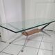 Coffee table with compass legs from the 60s