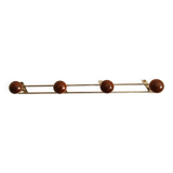 Coat rack with 4 wooden hooks