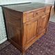 Low walnut sideboard with cross, Restoration period, 19th century