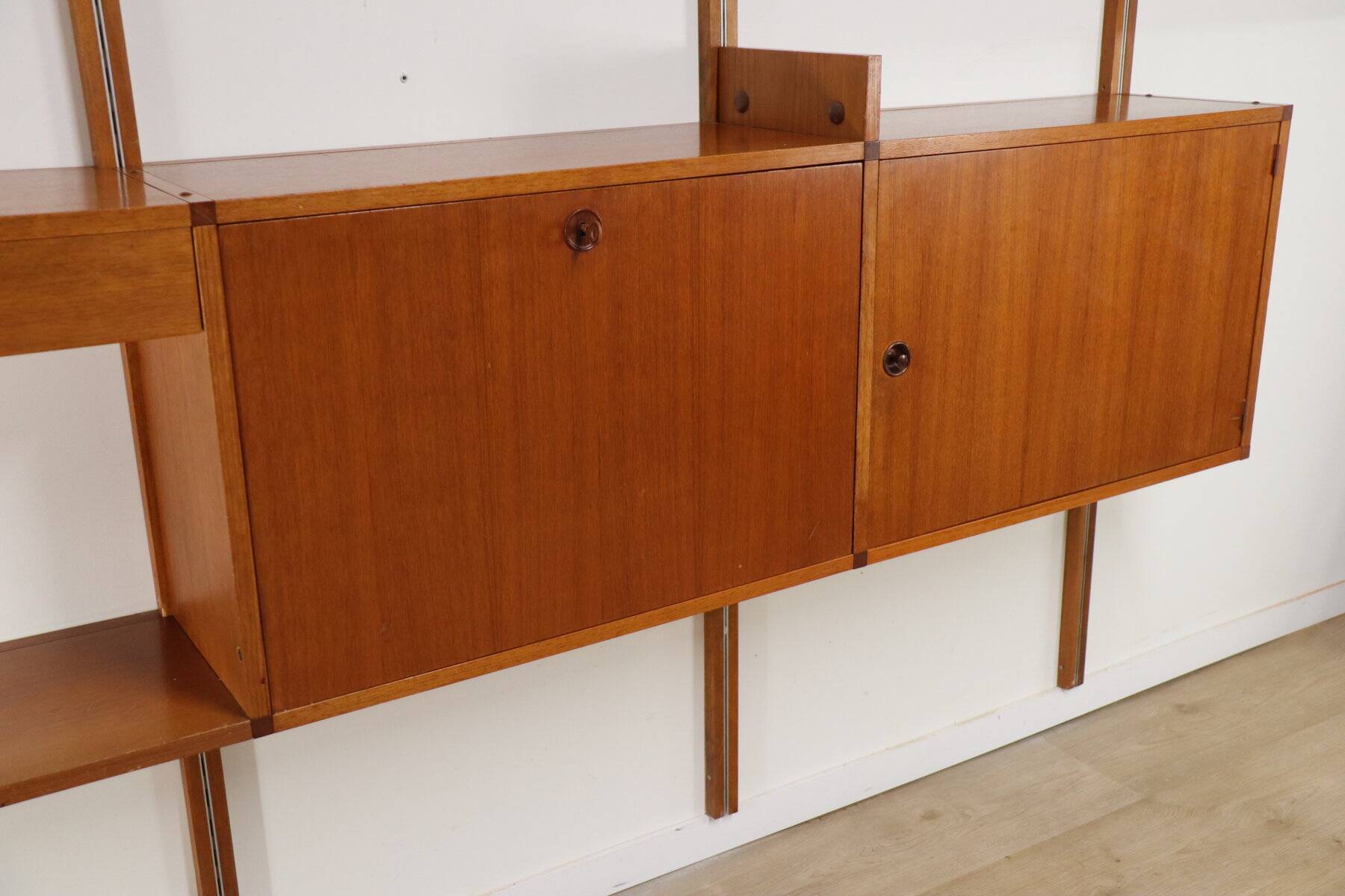 Modular wall bookcase, Minvielle edition by ARP – 1960