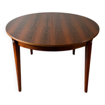 Table ronde extensible en palissandre de Rio