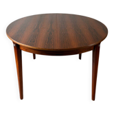 Table ronde extensible en palissandre de Rio