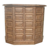 Counter, solid wood bar cabinet