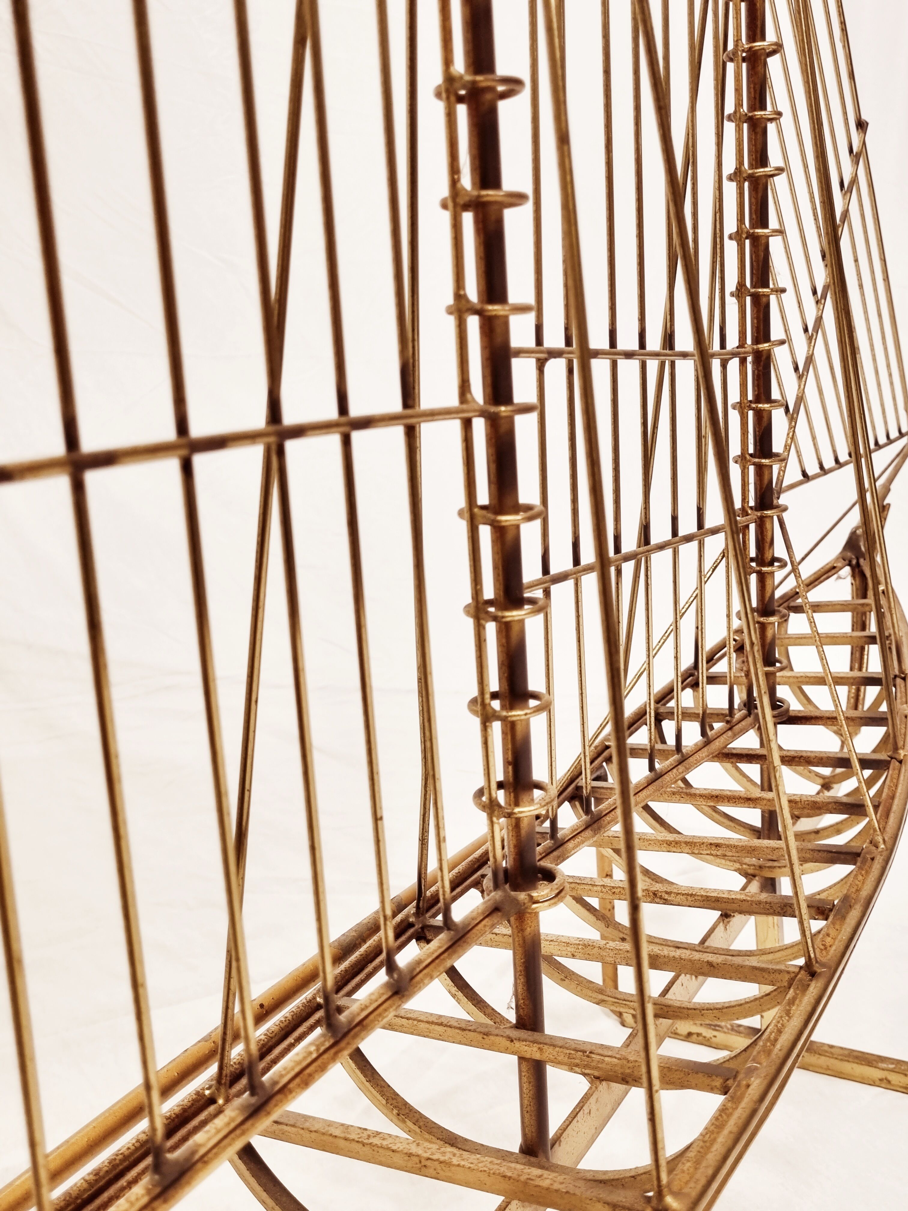 Sculptural Sailing Ship by Curtis Jeré, 1976