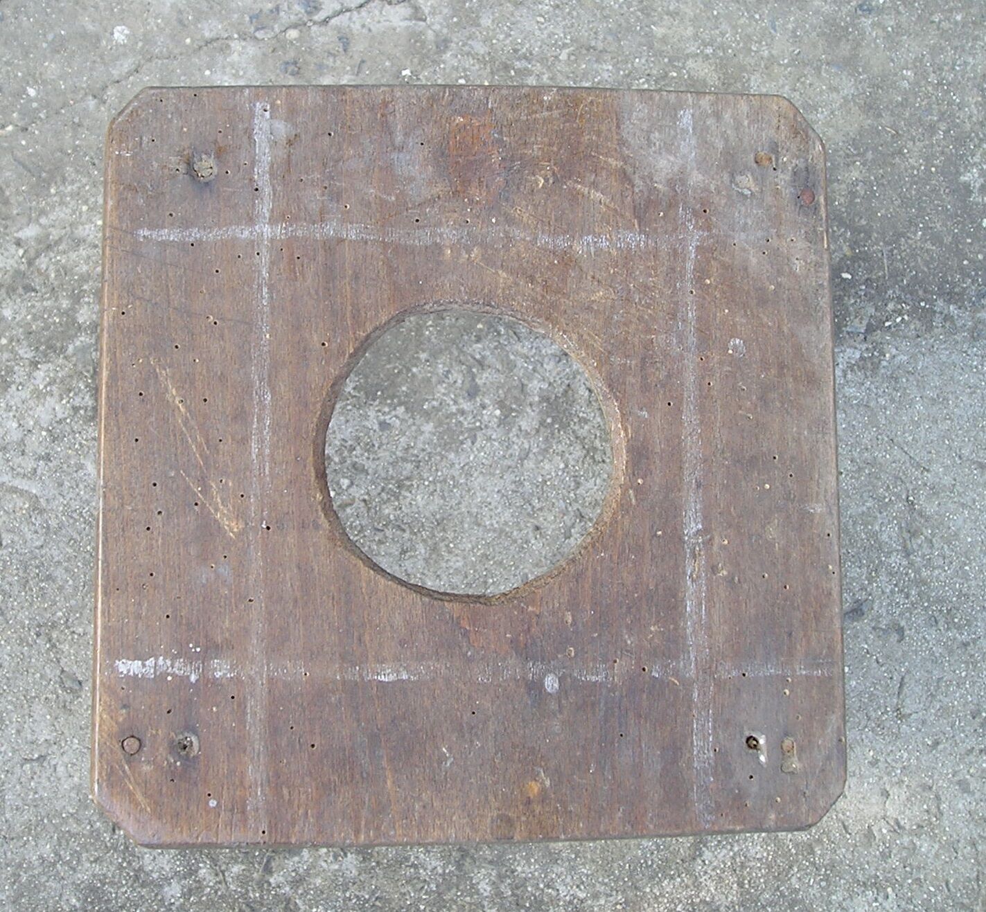 Old wooden stool