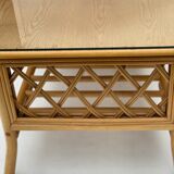 Bamboo Coffee Table with Pine Wood Top