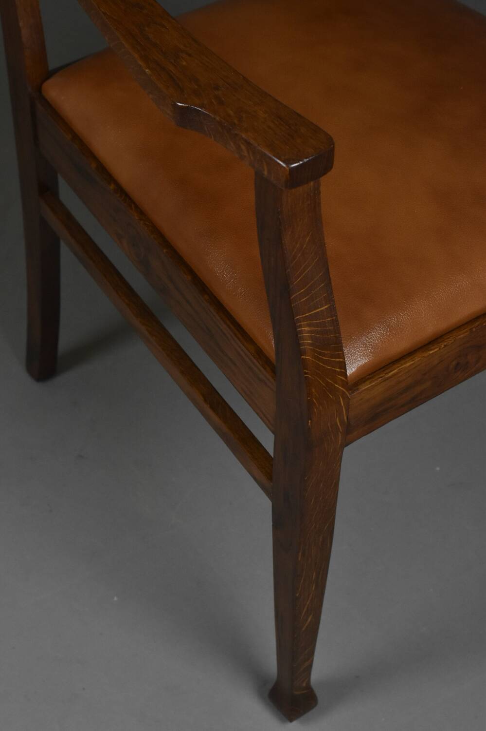 Art Deco Oak Armchair, 1920s–30s