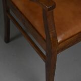 Art Deco Oak Armchair, 1920s–30s