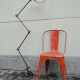 Vintage Jielde Industrial Graphite Lamp 4 arms by Jean Louis Domecq France 1960s