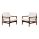 Mid-Century Lounge Chairs by Z. Bączyk, 1960s, Set of 2