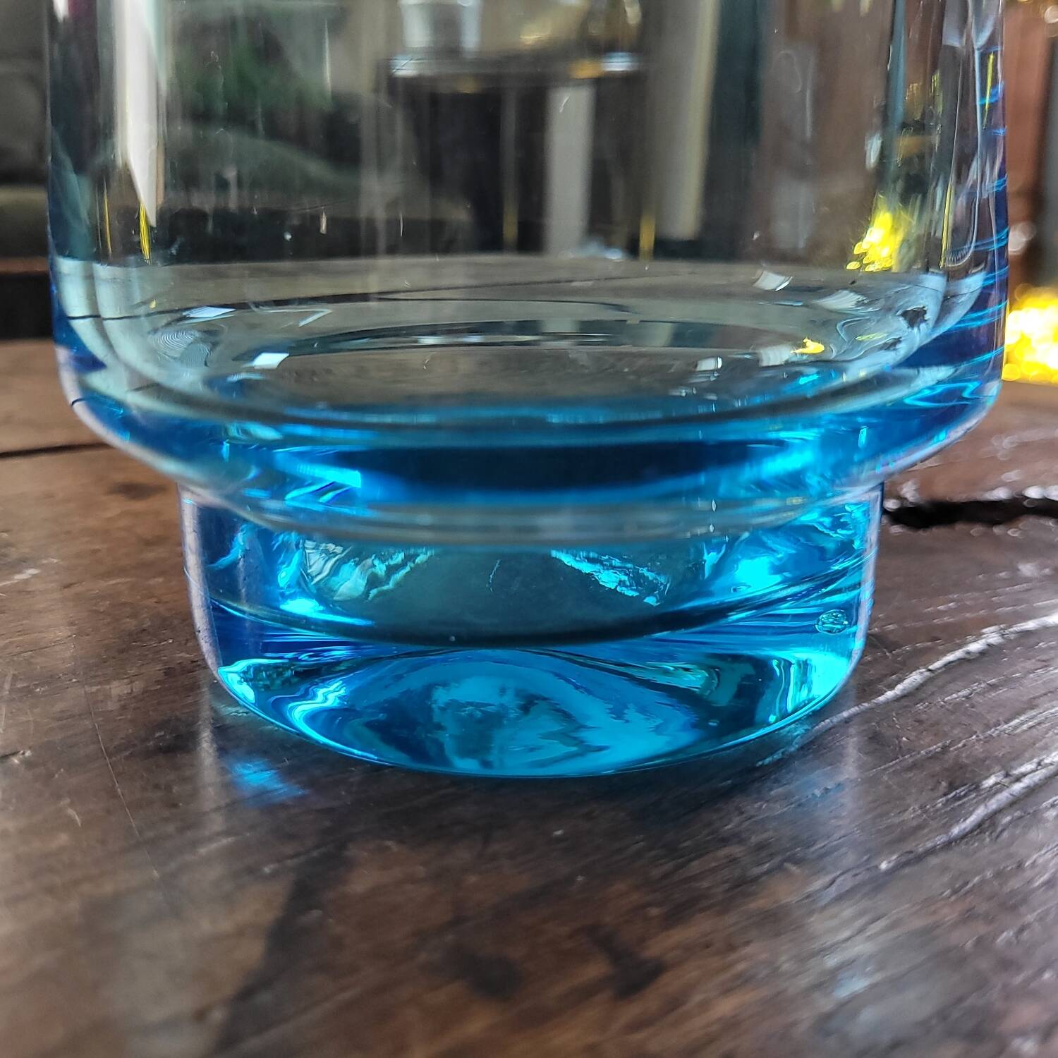 Blue pitcher – blown glass – 1970s