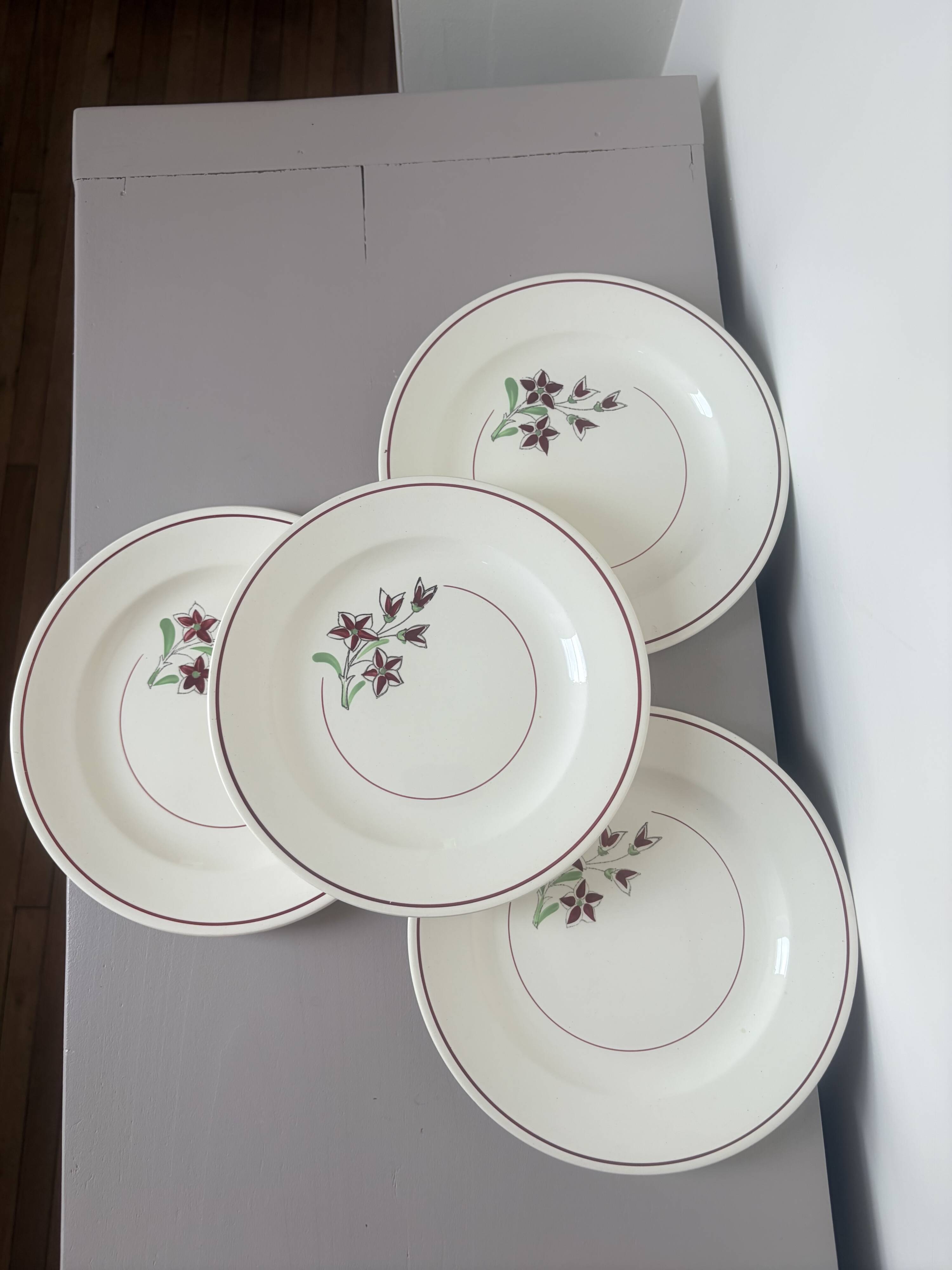 4 flat plates from Salins 210656