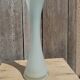 Single-stem vase in white opaline glass
