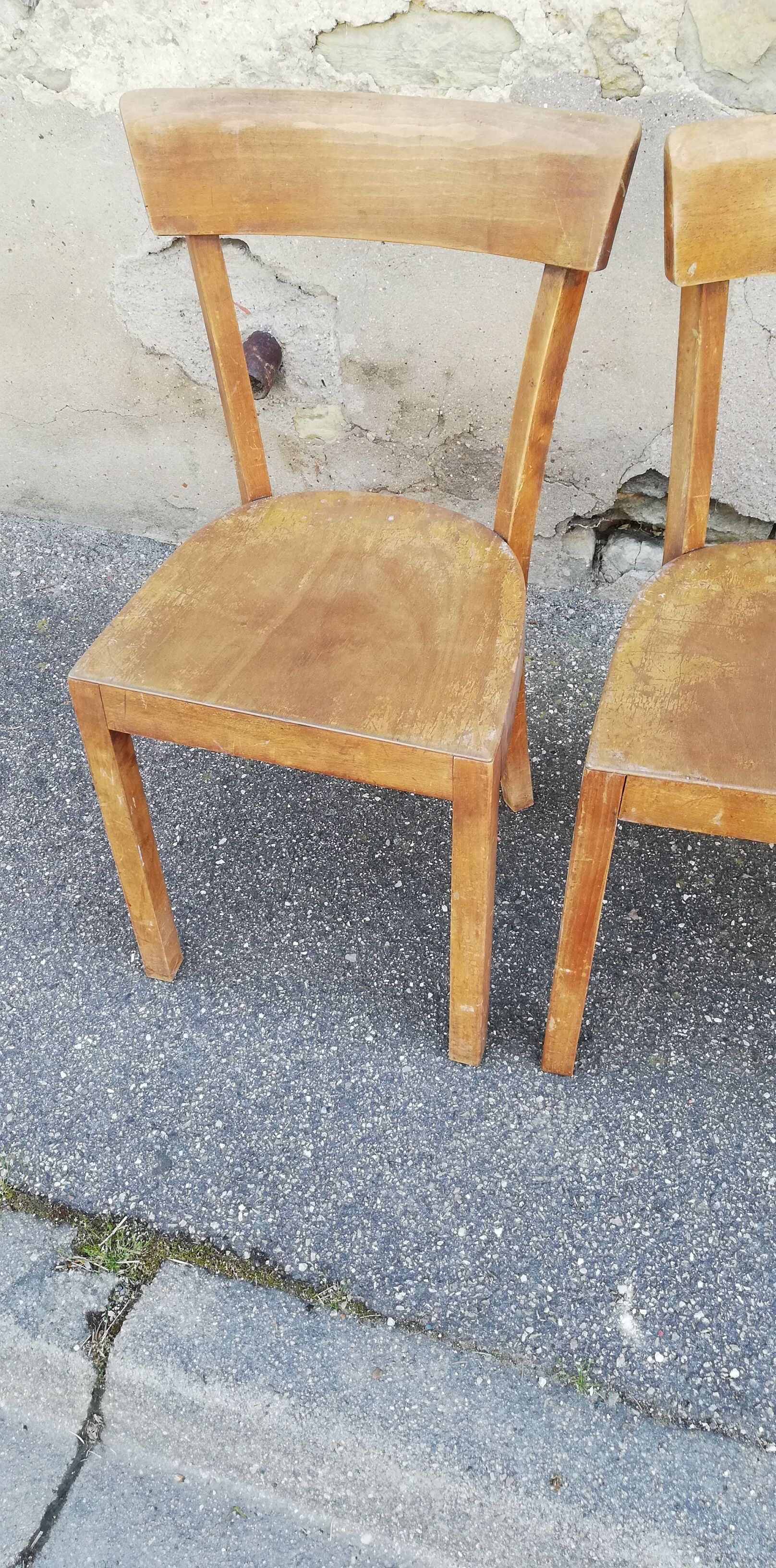 Set of 3 vintage bistro chairs