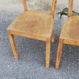 Set of 3 vintage bistro chairs