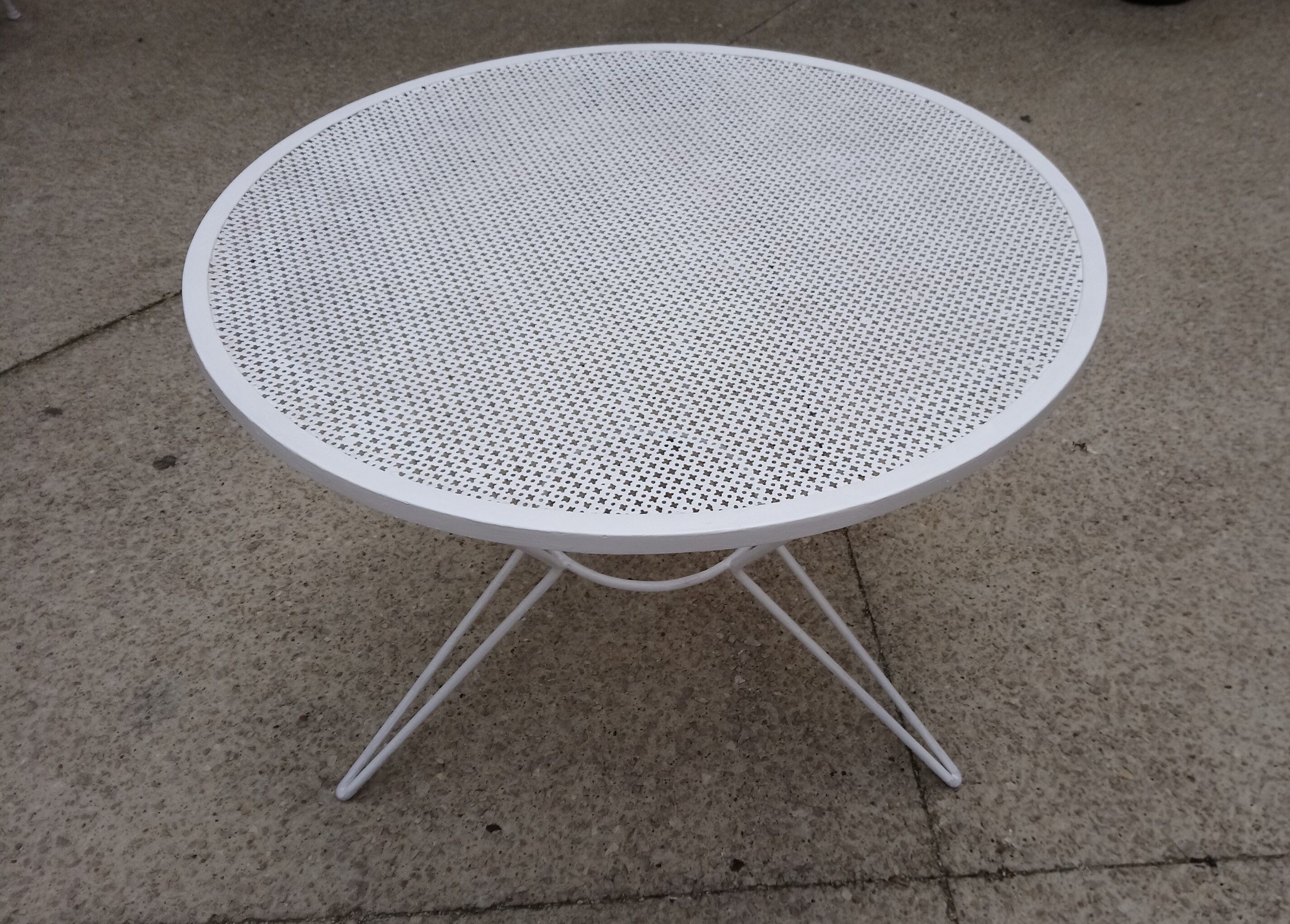 Garden set in wrought iron  60s 70s