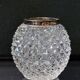 Old Crystal vase sterling silver 925 mount Emil Hermann A Vase and Toothpick Holder