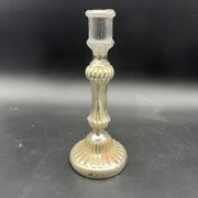 Bougeoir en verre eglomisé XIXe 19e