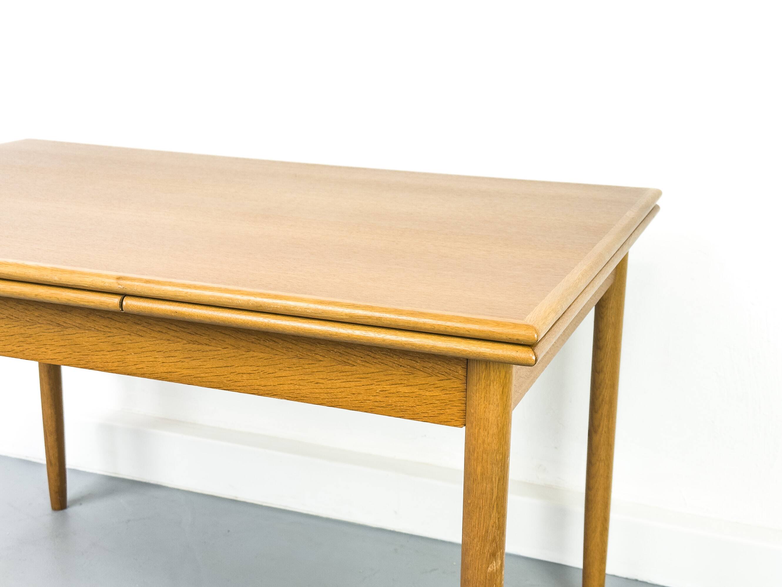 Danish Extendable Oak Dining Table, 1960s