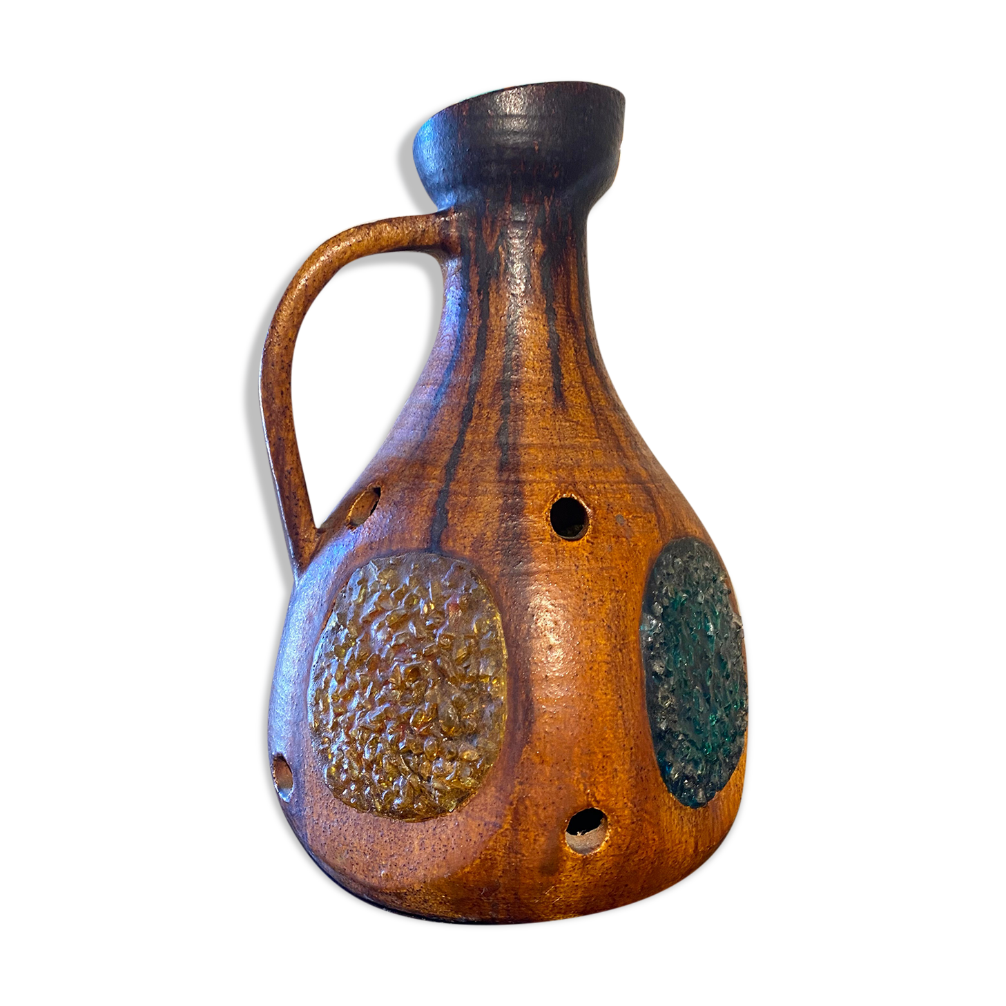 Ceramic lamp and colored resin Accolay