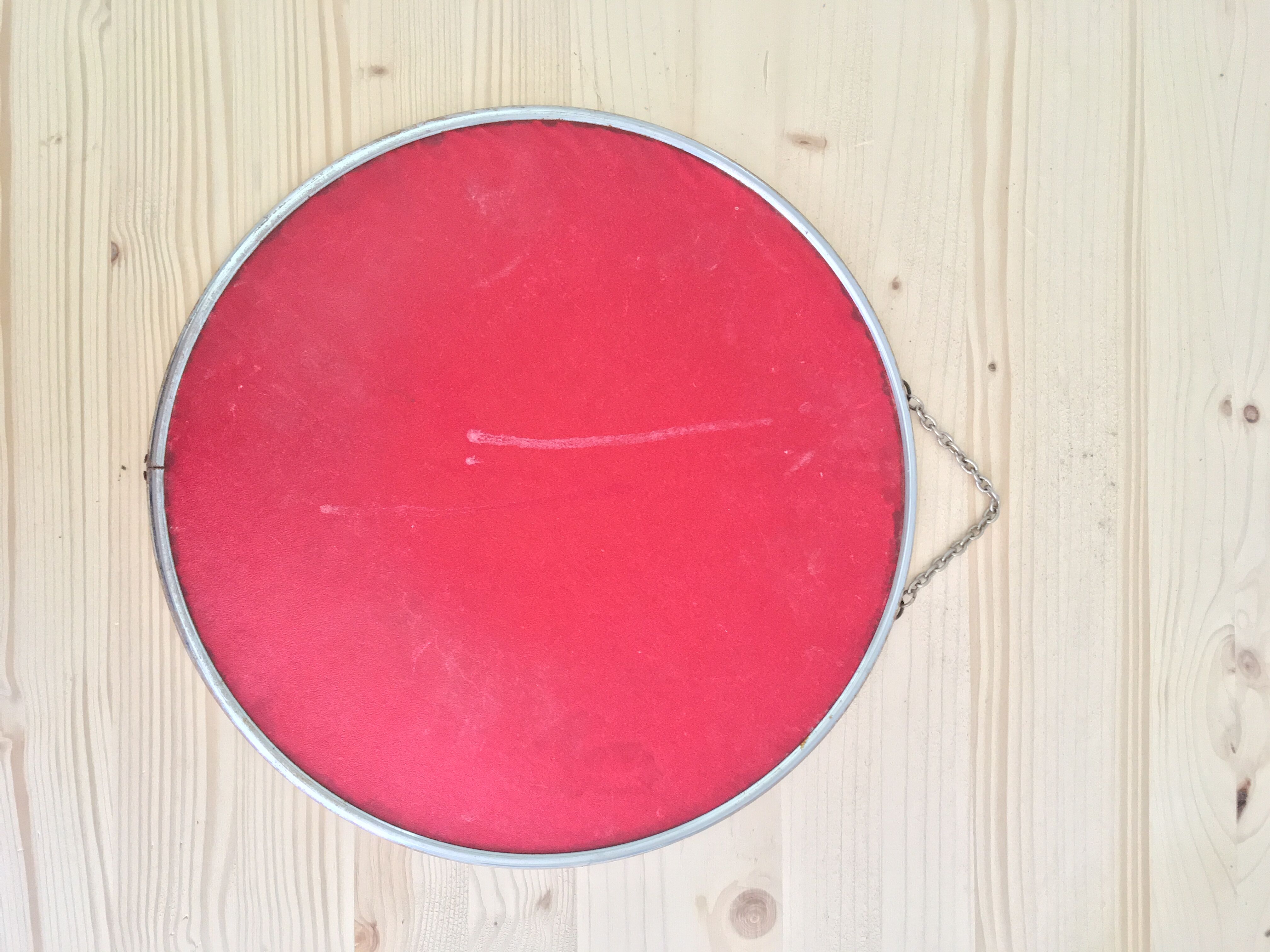 Barber round mirror  28,5x28,5cm