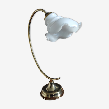 Lamp to lay / bedside - See Delmas tulip swan collar. 1970's