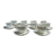 Tasses porcelaine de Limoges Giraud série de dix