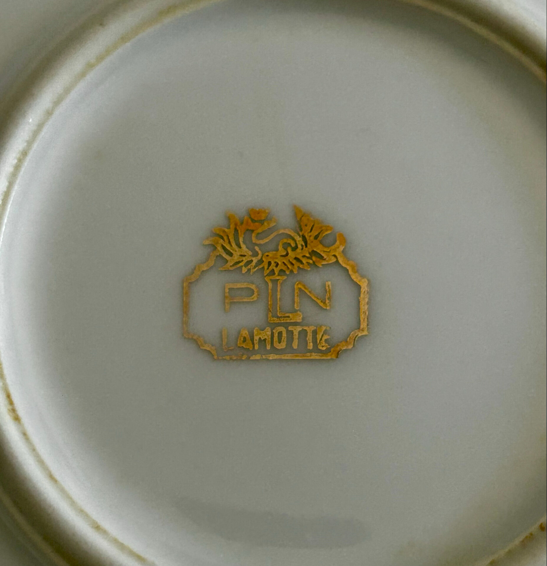 Shallow dish or salad bowl PN Lamotte porcelain