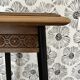 Wood and marble stool