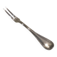 Silver-plated cold meat fork by Christofle Malmaison