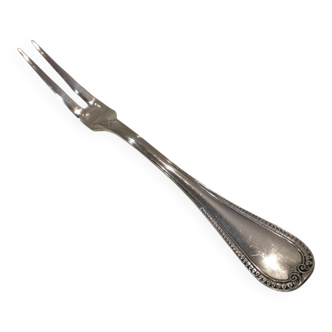 Silver-plated cold meat fork by Christofle Malmaison