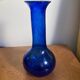 Blue blown glass vase