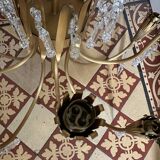 Vintage crystal pendant chandelier