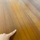Table ronde scandinave avec rallonge