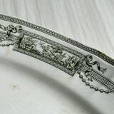 Plat ancien en terre de fer Saint Amand et Hamage