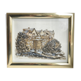 Aquarelle L'escape encadrée signée Maguy