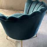 Blue shell armchair