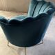 Blue shell armchair