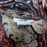 Nappe indienne carrée 130x130 motifs cachemire