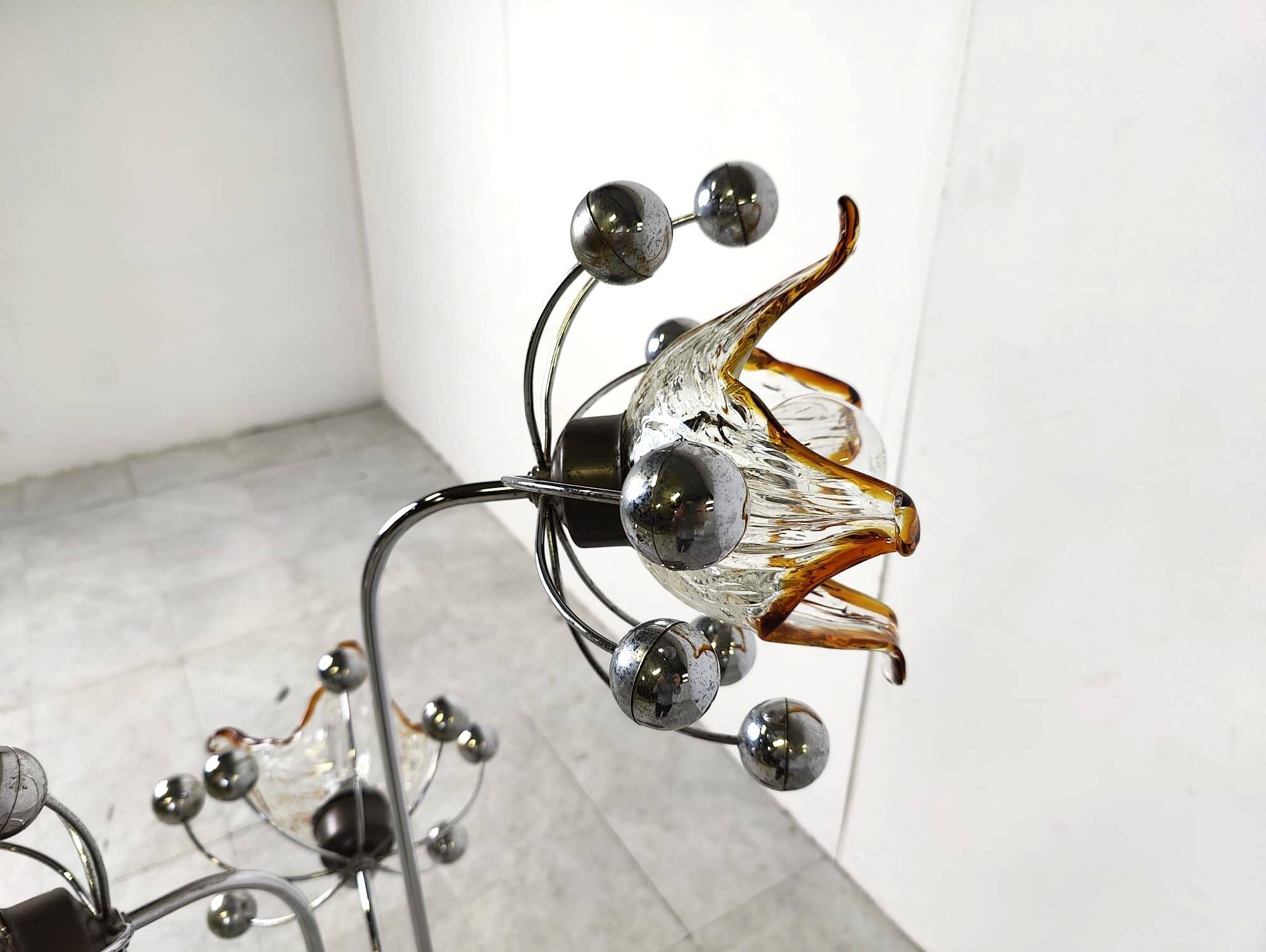 Vintage murano glass floor lamp, 1960s