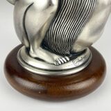 Vintage silver table lamp man and woman by Ottaviani, Italy, 1970s.