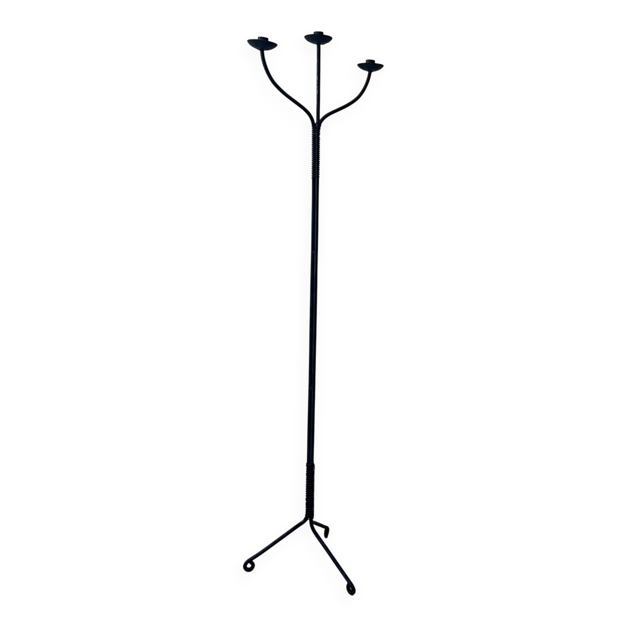large wrought iron candlestick
