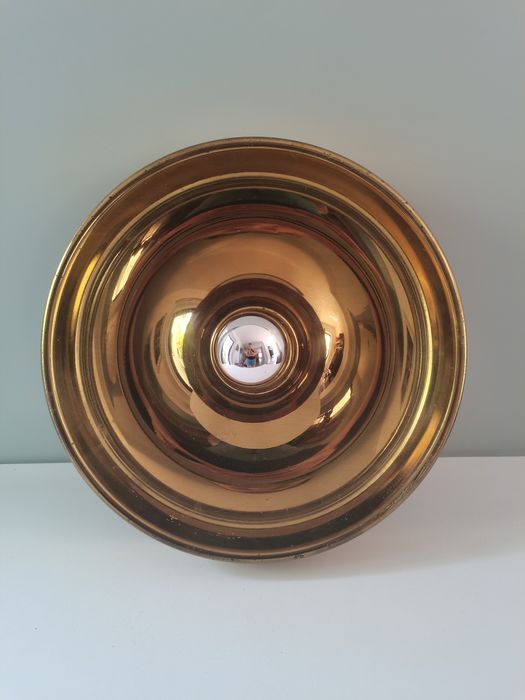 Italian brass wall lamp, diam. 39 cm