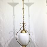 1-light lantern in gold metal