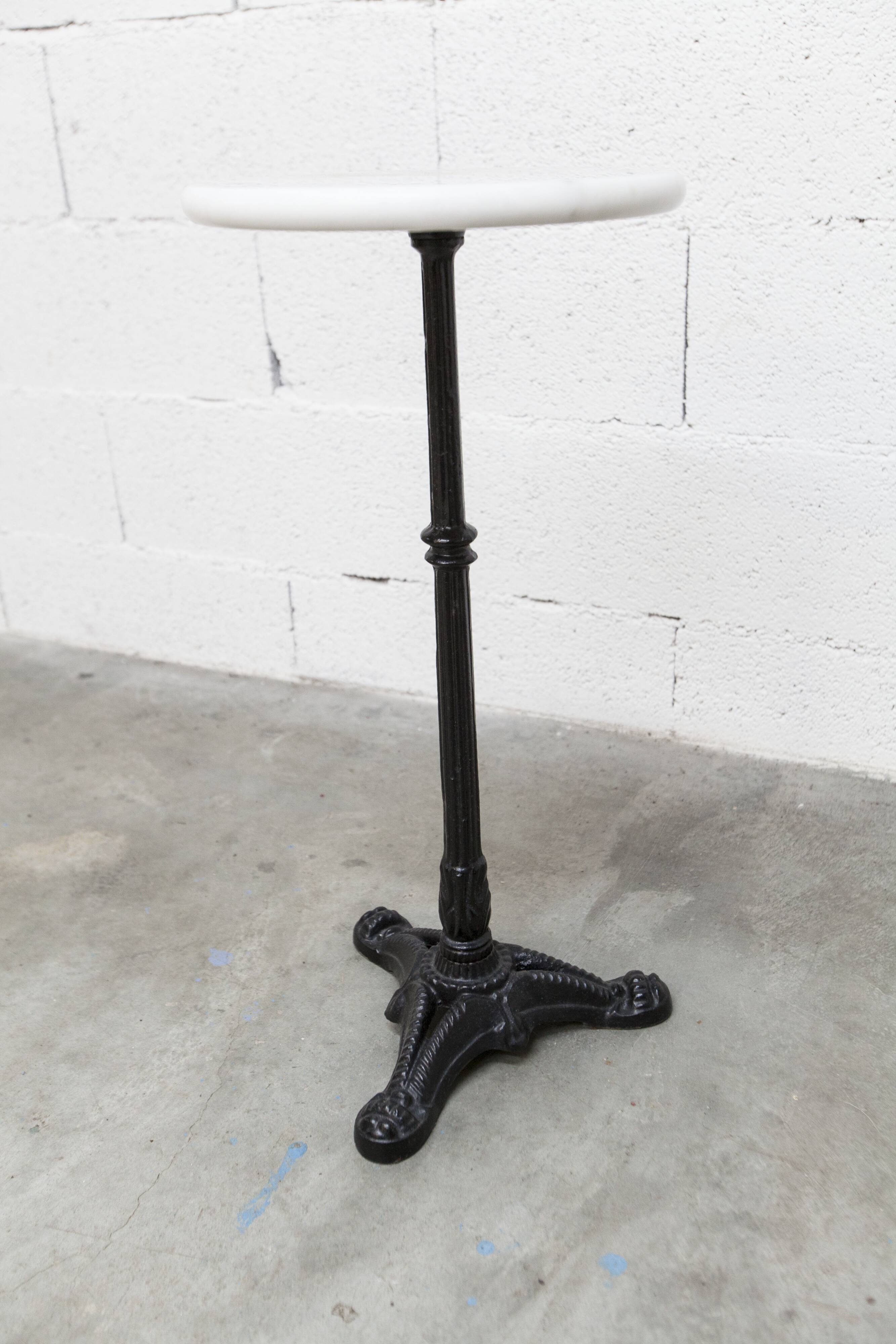 Marble and cast iron plant stand, 1960s, D30