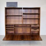 Rosewood Standing Bookcase/Bar Cabinet From Viby Møbelfabrik